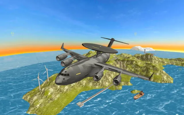 War Plane Flight Simulator Challenge 3D android App screenshot 2