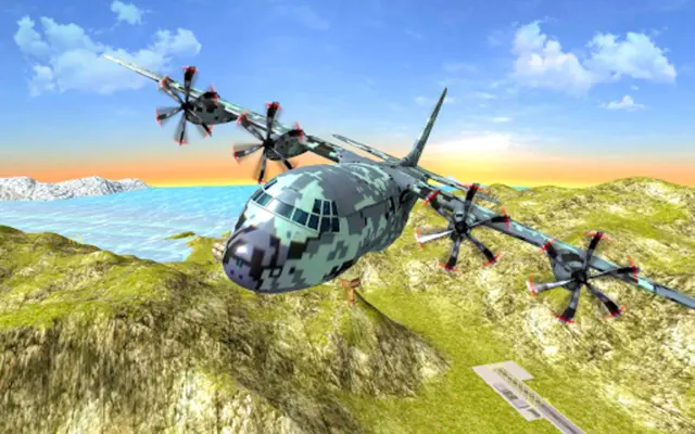 War Plane Flight Simulator Challenge 3D android App screenshot 6